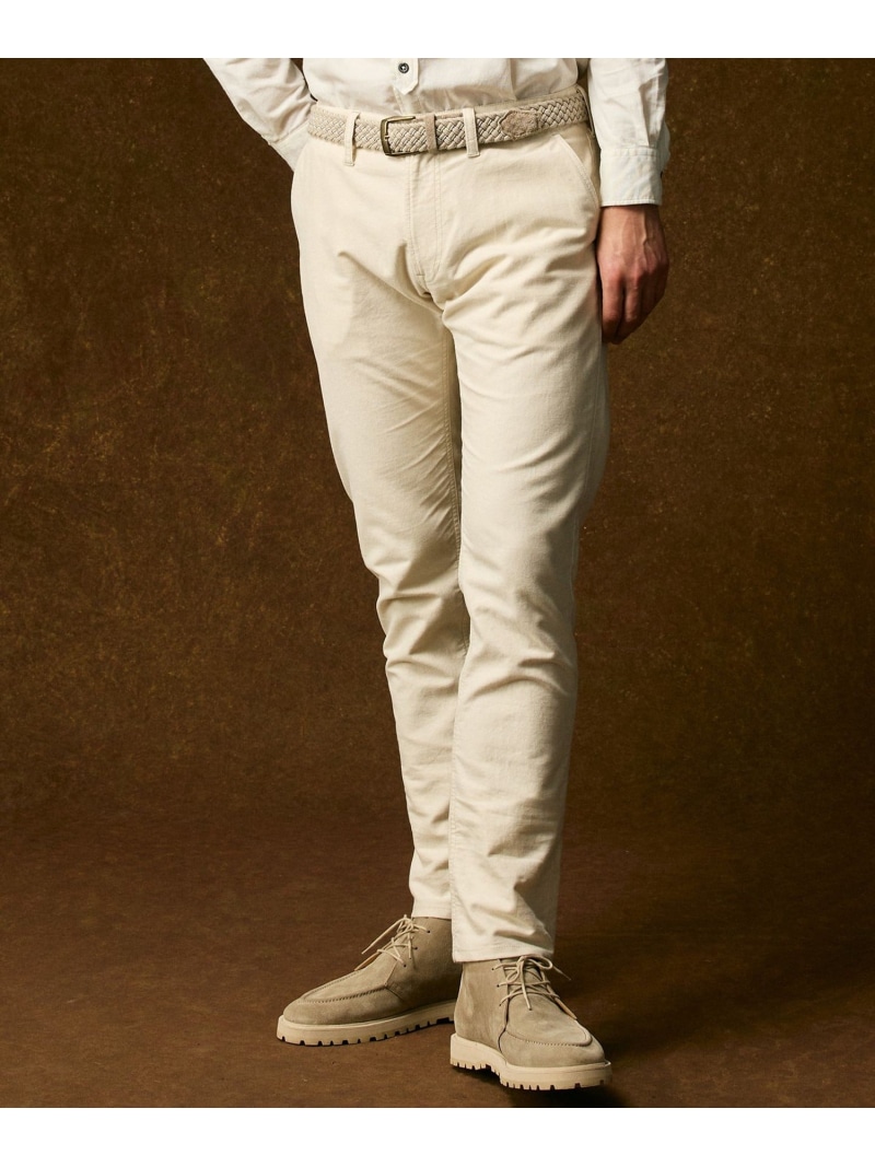 JOSEPH ABBOUD 【JAPANファブリック/ストレッチ】ストレッチモールスキン パンツ ジョセフアブード パンツ その他のパンツ ホワイト カーキグリーン ブラウン ネイビー【送料無料】