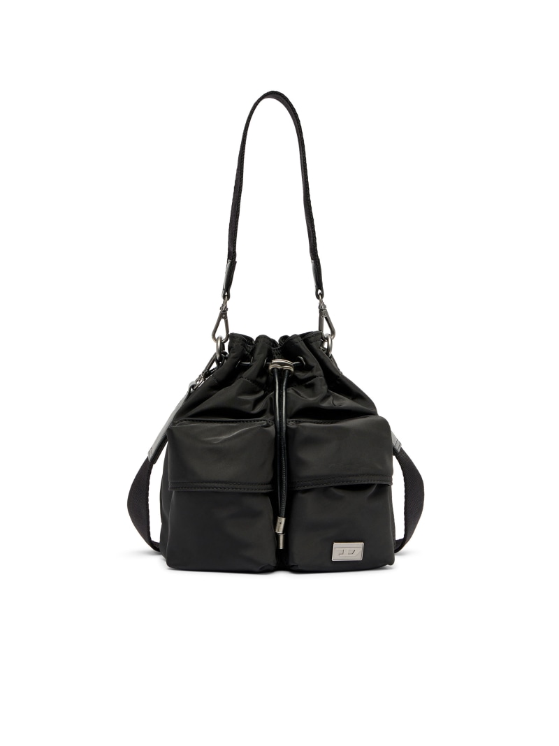 DIESEL メンズ バケットバッグ MULTI-PKTS BUCKET X ディーゼル バッグ ショルダーバッグ ブラック【送料無料】