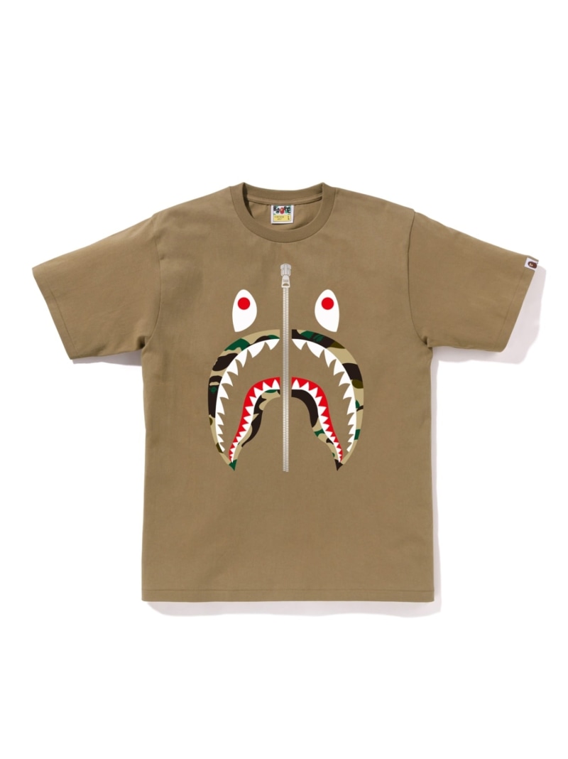 A BATHING APE (M)1ST CAMO SHARK TEE M ア ベイシング エイプ トップス カットソー・Tシャツ グレー ブラック ホワイト ベージュ【送料無料】 7,326円