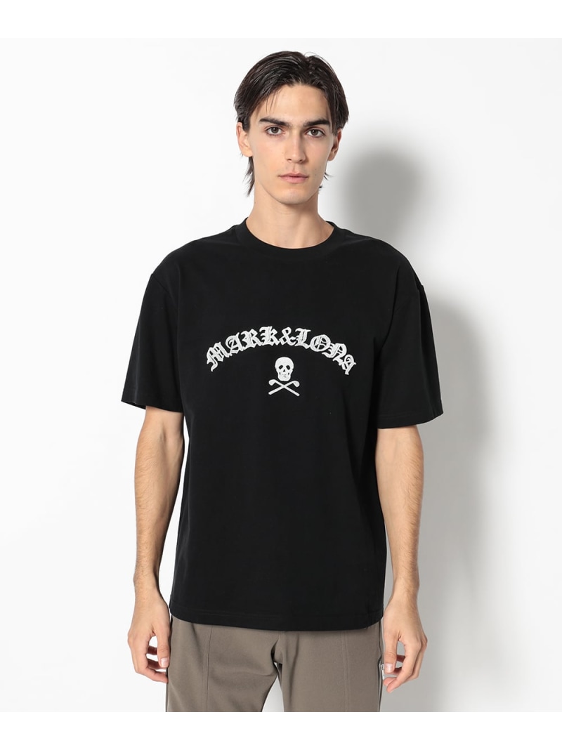 MARK & LONA Pantera Brush Logo Relax Fit Tee ｜ MEN マークアンドロナ トップス カットソー・Tシャツ ブラック【送料無料】