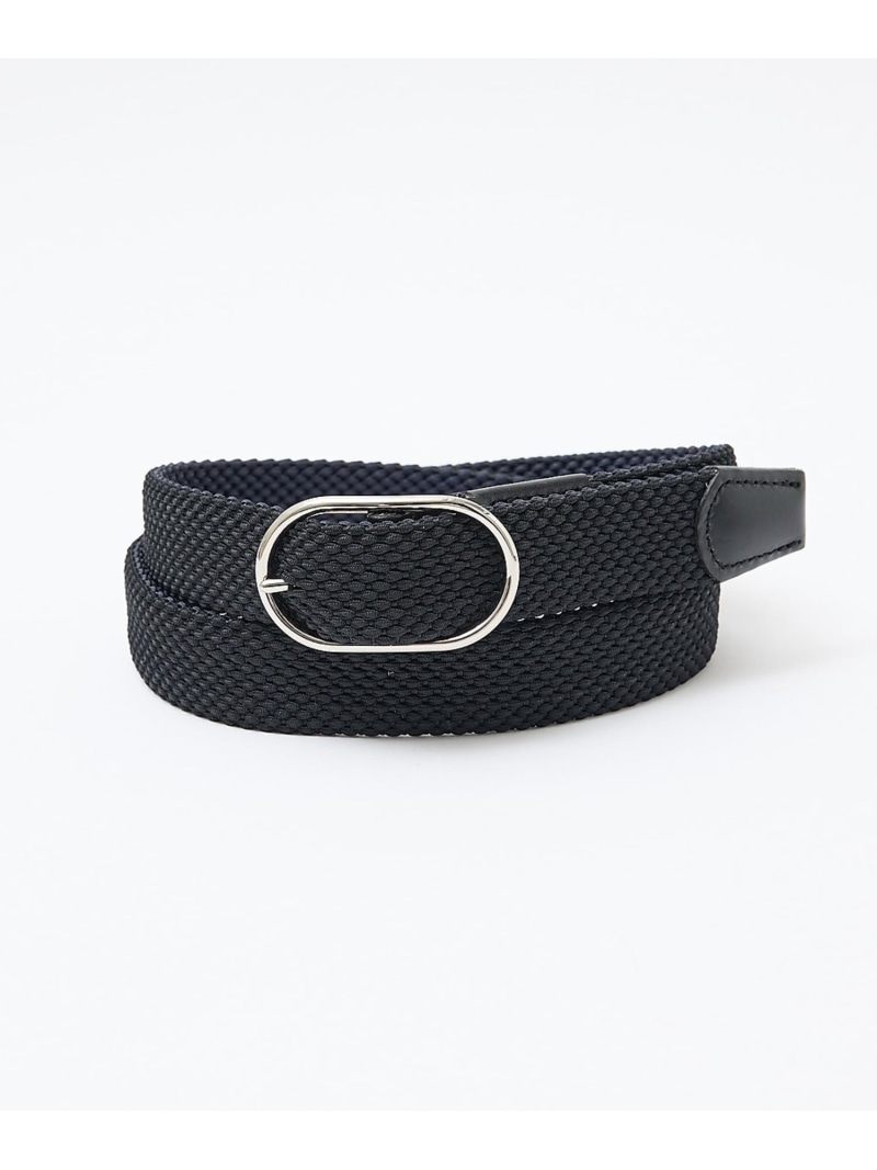 ABAHOUSE LASTWORD 【ABAHOUSE les essentiels】リバーシブルゴムメッシュベルト アバハウス ファッション雑貨 ベルト ブラック ブラウン【送料無料】