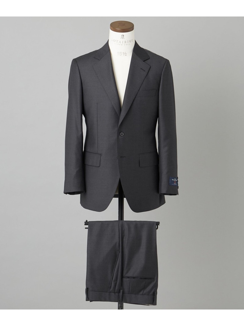 【SALE／20%OFF】GOTAIRIKU 【Ermenegildo Zegna】TROFEO 背広 ゴタイリク 背広・フォーマル セットアップ背広 黒いこと 薄墨色【RBA_E】【貨物輸送無料】