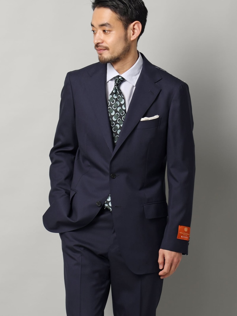 SUIT SQUARE 背広 3つ名取り草 TALLIA DI DELFINOSUPER120\u0027s羊毛 背広 真四角 背広・フォーマル セットアップ背広 米国海軍【貨物輸送無料】