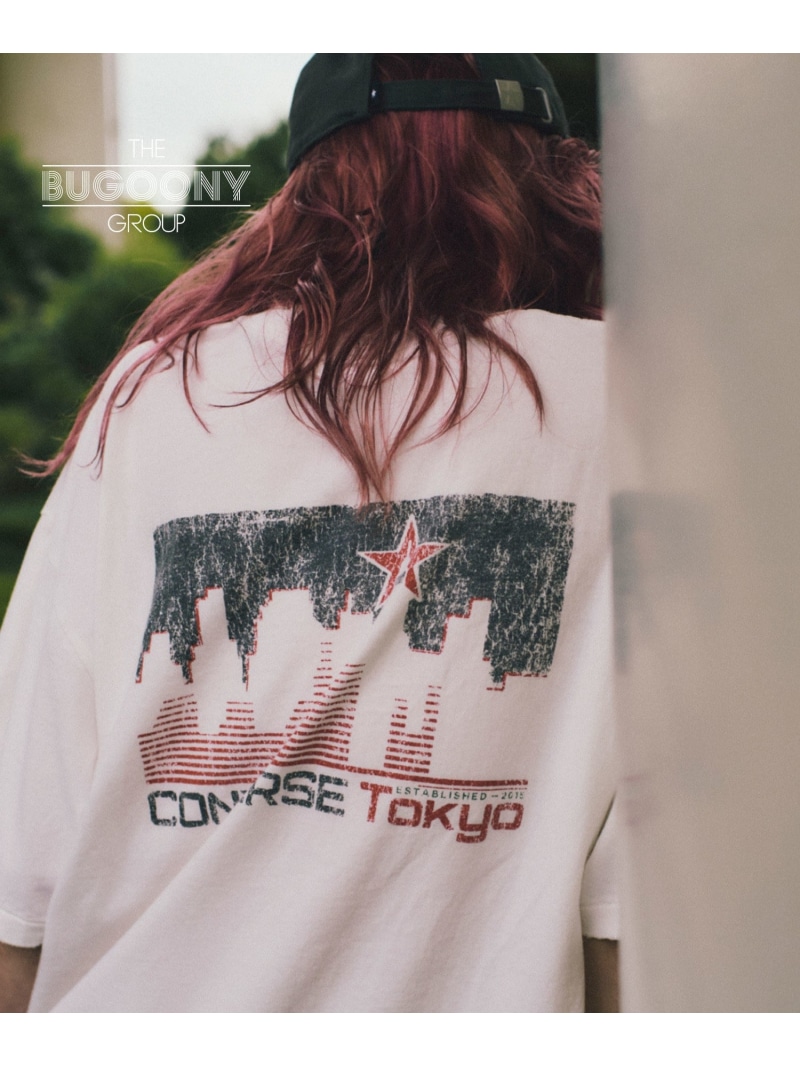CONVERSE TOKYO 【BUGOONY】PENT HOUSE TEE コンバーストウキョウ トップス カットソー・Tシャツ ブラック ブルー ホワイト【送料無料】| Fashion Men