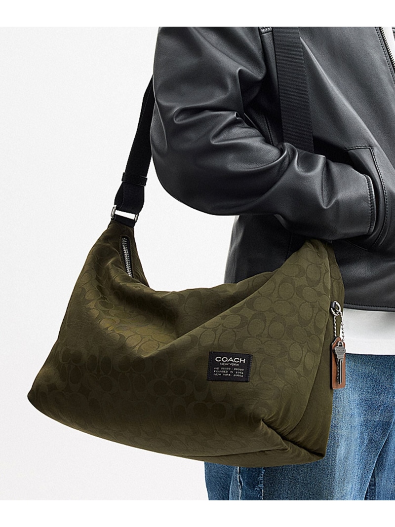 COACH レオ クロスボディ・シグネチャー ナイロン コーチ バッグ ショルダーバッグ グリーン【送料無料】 27,885円