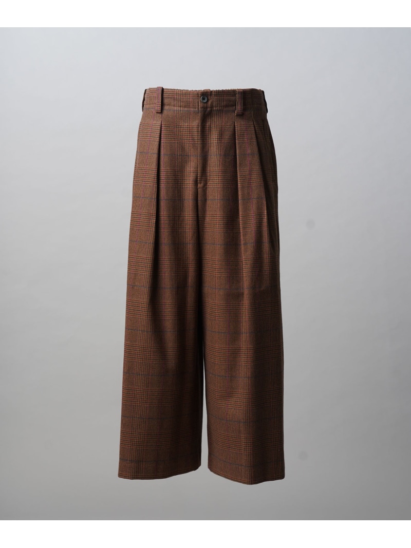 MAISON SPECIAL 【Italian Dead Stock Fabric】Two-Tucks Wide Baggy Pants メゾンスペシャル パンツ スラックス・ドレスパンツ ネイビー ブラック【送料無料】