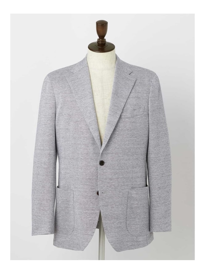 【SALE／50%OFF】Aquascutum MEN Chambray Twill Jersey アクアスキュータム ジャケット・アウター テーラードジャケット・ブレザー グレー【RBA_E】【送料無料】｜ Fashion Men 39,325円