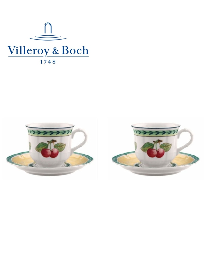 Villeroy \u0026 Boch [堅苦しさ] ビレロイ\u0026ボッホ 珈琲優勝杯\u0026平円盤 有りの実 フレンチ庭園 ビレロイアンドボッホ 食器・膳立て物の具・勝手もと装置 グラス・マグカップ・タンブラー【貨物輸送無料】