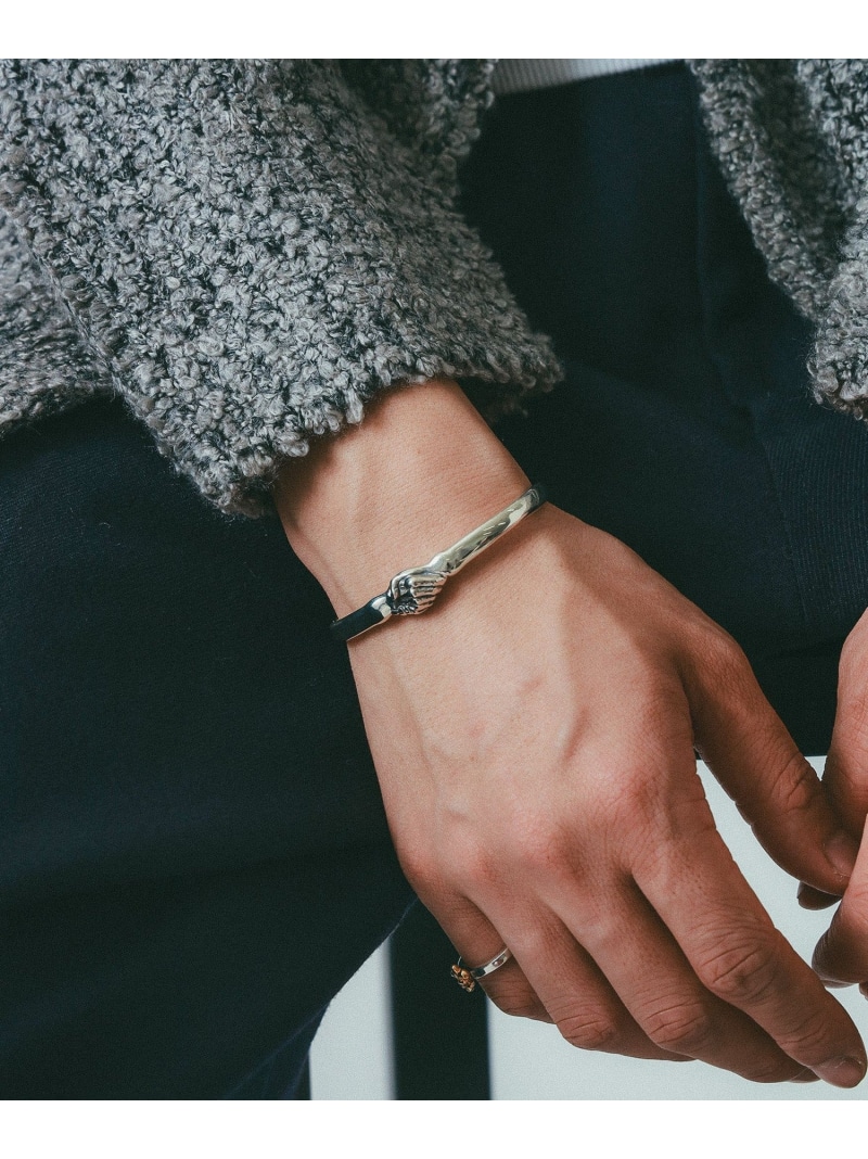 Bill Wall Leather 【EXCLUSIVE】Handshake Bangle ビームス メン アクセサリー・腕時計 ブレスレット・バングル【送料無料】｜ Fashion Men