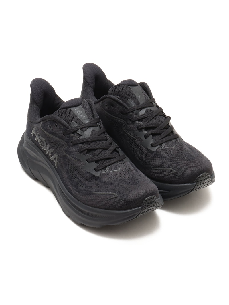 HOKA HOKA CLIFTON 10 BLACK / BLACK アトモス シューズ・靴 スニーカー ブラック【送料無料】| Fashion Men