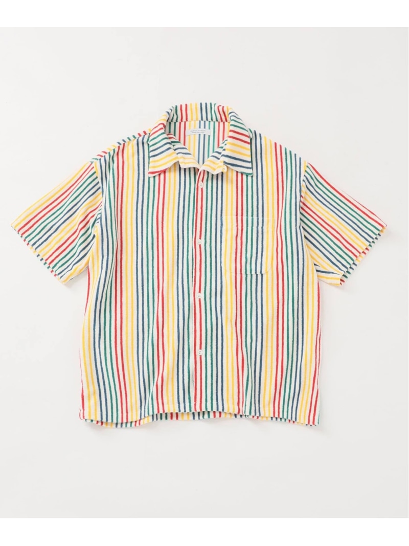 JOURNAL STANDARD ハッピー パイル オープン カラー シャツ ジャーナル スタンダード トップス シャツ・ブラウス ブルー ベージュ ブラック【送料無料】｜ Fashion Men