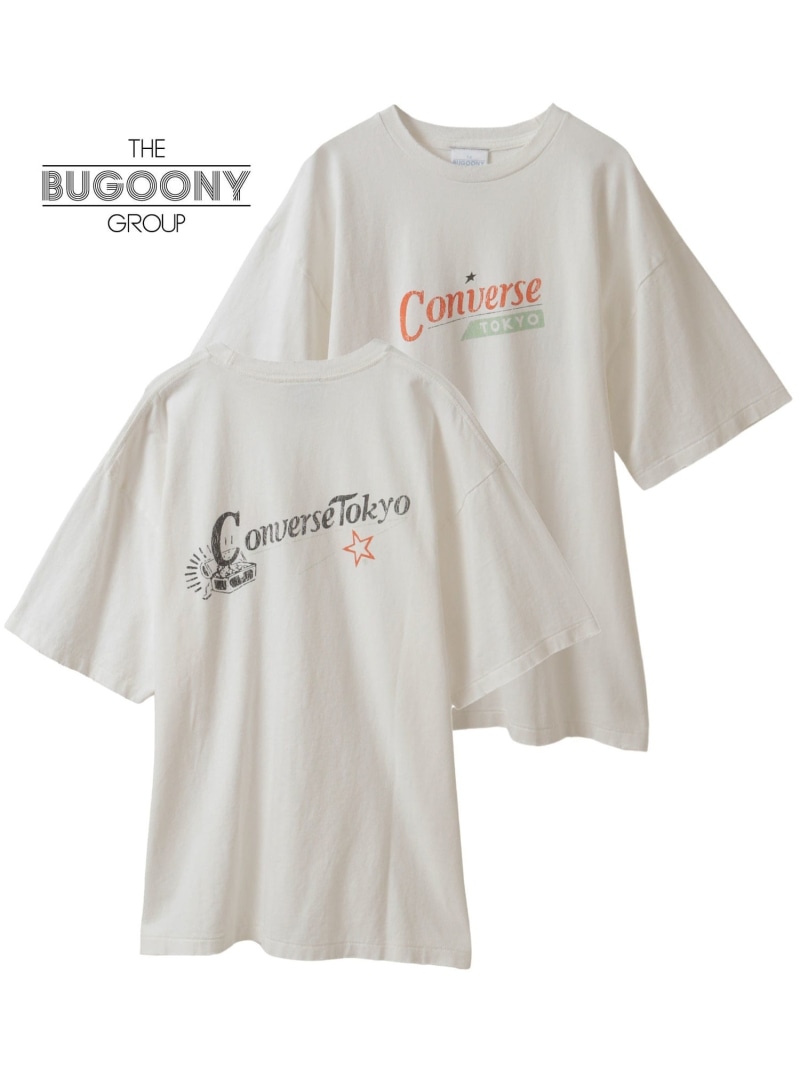 CONVERSE TOKYO 【BUGOONY】TREASURE TEE コンバーストウキョウ トップス カットソー・Tシャツ ホワイト パープル ブラック【送料無料】