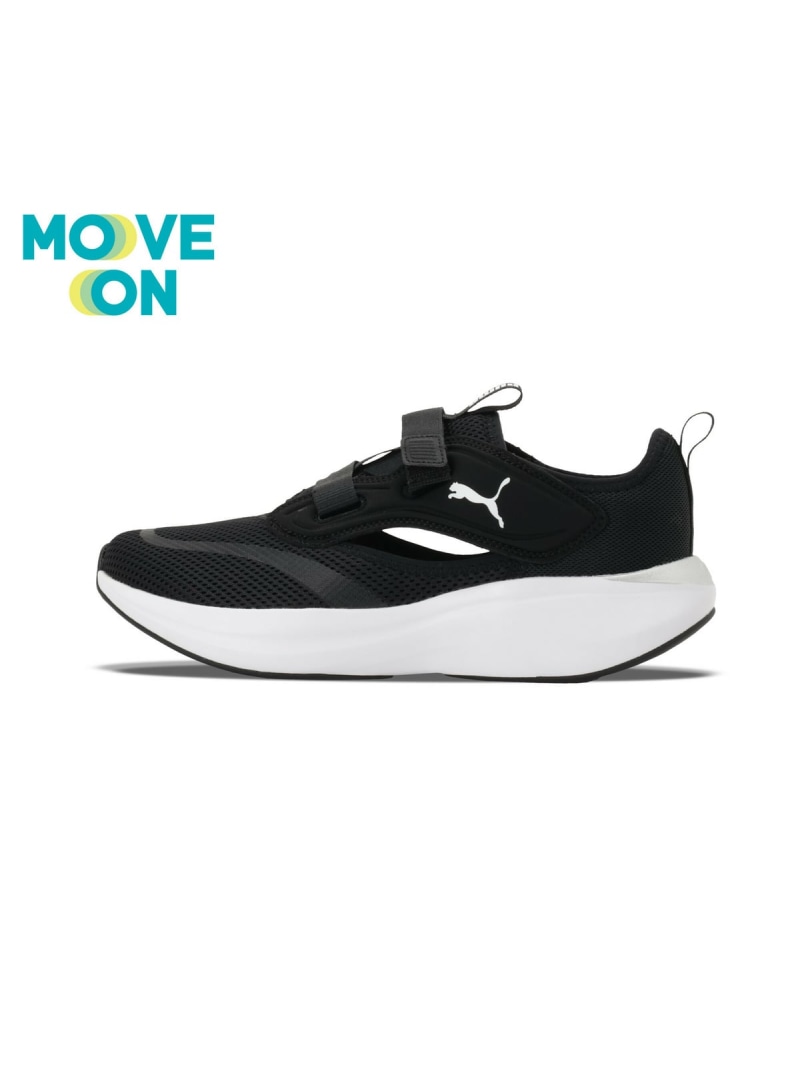PUMA ユニセックス ソフトライド ムーブオン ラク JF ランニングシューズ Softride Move On R JF プーマ シューズ・靴 スニーカー ブラック【送料無料】