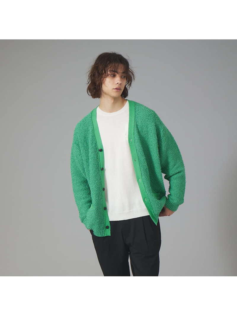 【SALE／40%OFF】ABAHOUSE LASTWORD 【ツイスティッドニット】オーバーサイズ カーディガン アバハウス トップス カーディガン グリーン ブラック ホワイト オレンジ【RBA_E】【送料無料】