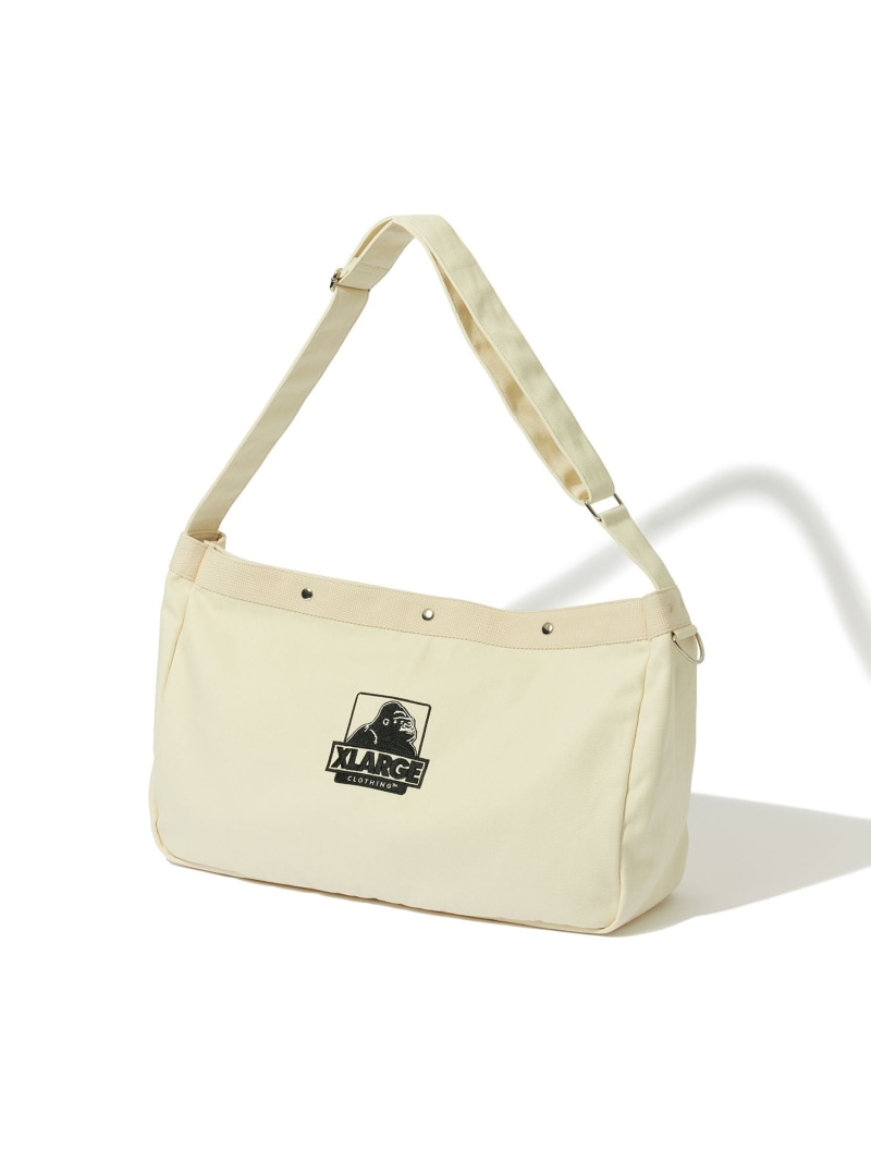 XLARGE OG POSTMAN BIG SHOULDER BAG エクストララージ バッグ ショルダーバッグ ホワイト ブラック【送料無料】