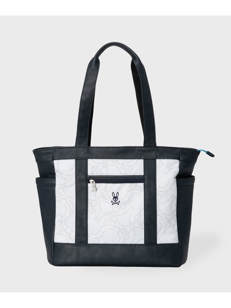 Psycho Bunny [GOLF]トートバッグ FLAGSHIP サイコバニー 御徒面子 ショルダーバッグ 黒いこと 白いこと【貨物輸送無料】