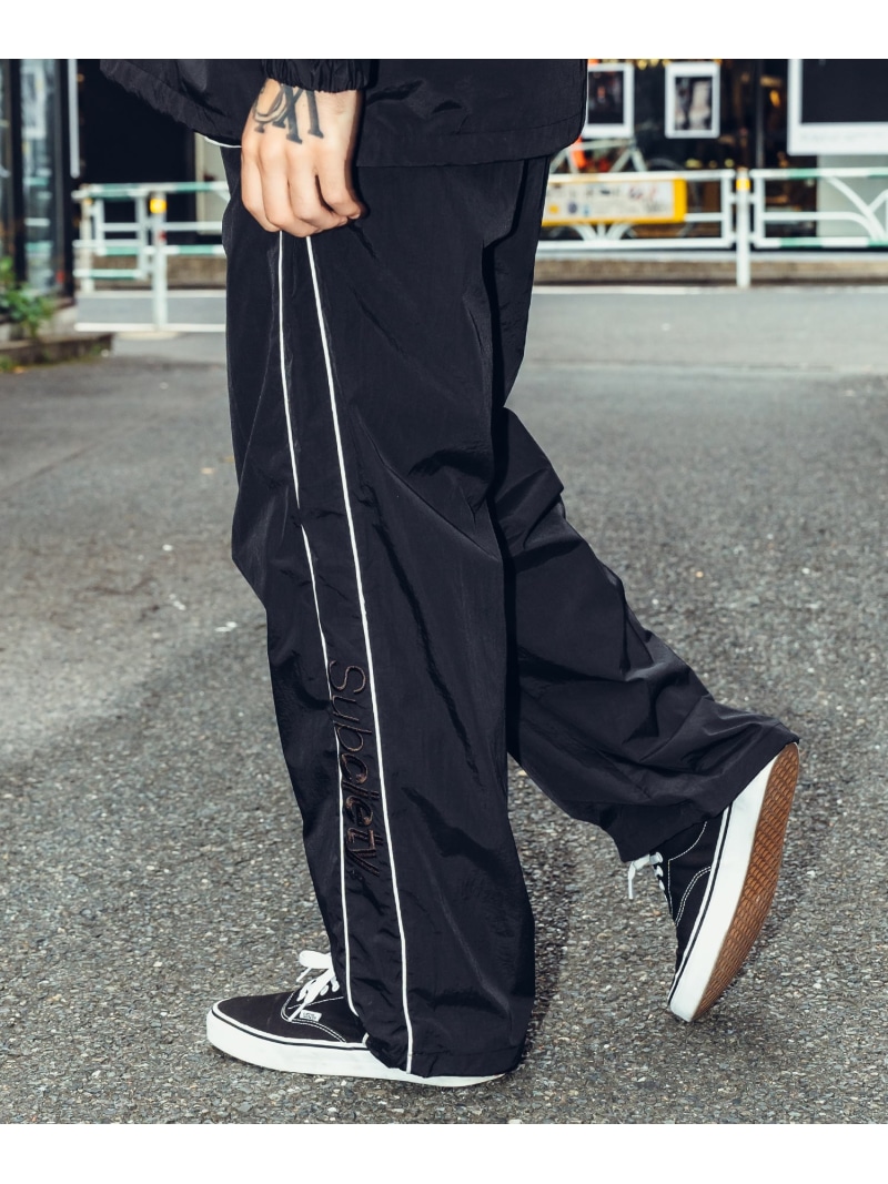 【SALE／40%OFF】Subciety Nylon track pants サブサエティ パンツ その他のパンツ グレー ブラック パープル【RBA_E】【送料無料】
