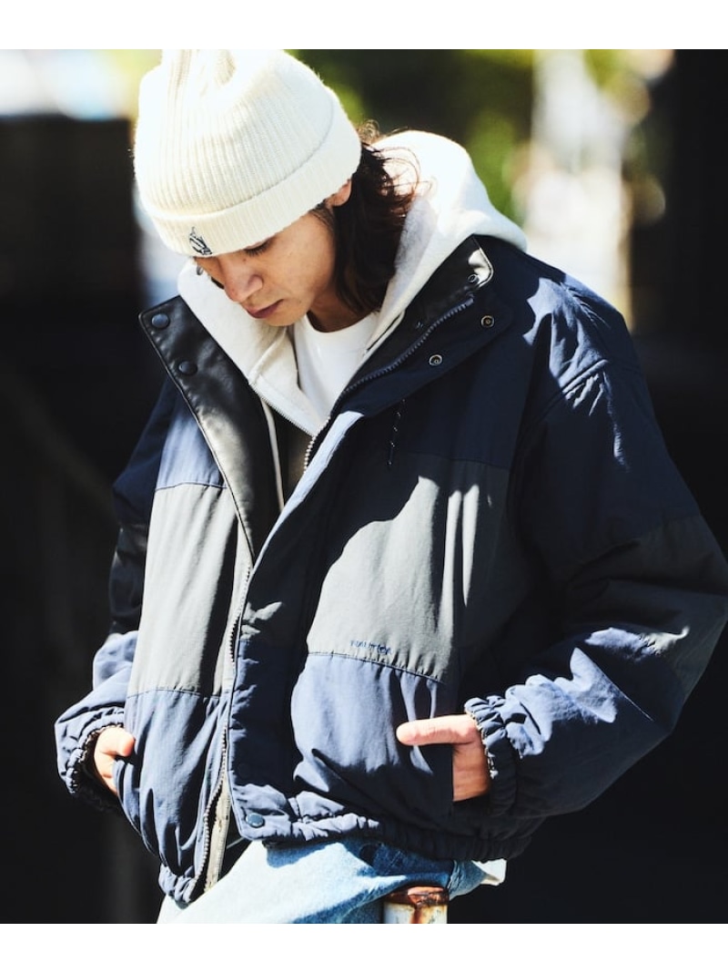 【SALE/50%OFF】NAUTICA レザレッド ナイロン リバーシブル ショート 中綿ブルゾン ビッグシルエット 25AW フリークスストア ジャケット・アウター ブルゾン・ジャンパー ブラウン ブラック【RBA_E】【送料無料】| Fashion Men