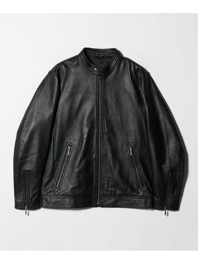 極美品✨ユナイテッドアローズ アデイインザライフラムレザー ノーカラーライダース 6300025F0056_l1_a009.jpg