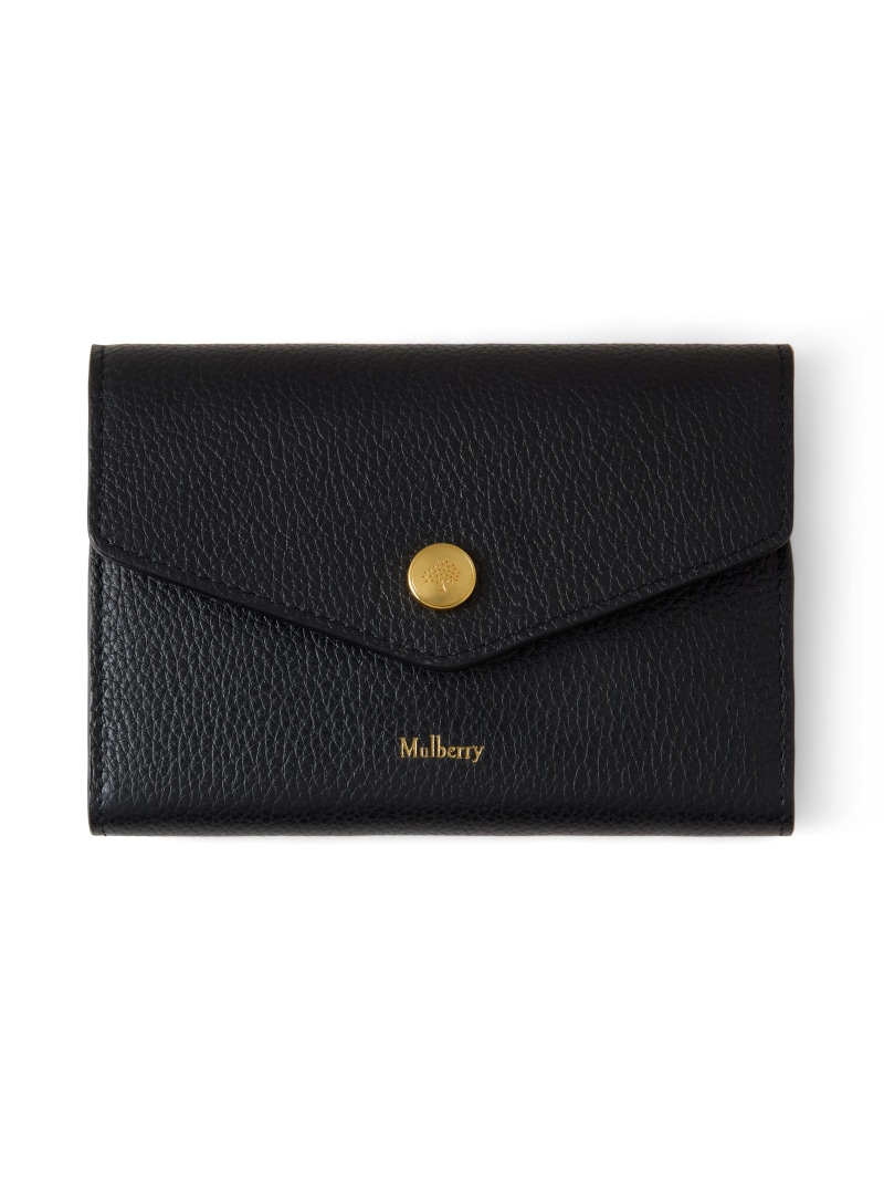 Mulberry 【マル木ノ実堅苦しさ】プレススタッズ ウォレット マル木ノ実 札入れ・合財袋・入れもの 札入れ 黒いこと【貨物輸送無料】 財布・ケース-メンズ財布-バッグ・小物・ブランド雑貨