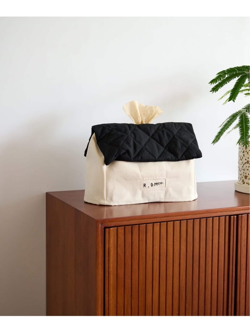 JOURNAL STANDARD FURNITURE 【R\u0026D.M.Co/オールドマンズテイラー】MANOR HOUSE ティッシュ入れもの ジャーナルスタンダードファニチャー 室内装飾・生きて行く雑貨 紙くずかご・砂ぼこりボックス席 黒いこと 白いこと【貨物輸送無料】