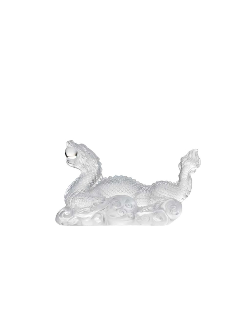 LALIQUE 火竜 ティエンロン オブジェ せつ然たる ラリック 室内装飾・やって行く雑貨 オブジェ・飾りつけ・工芸 澄み切った【貨物輸送無料】