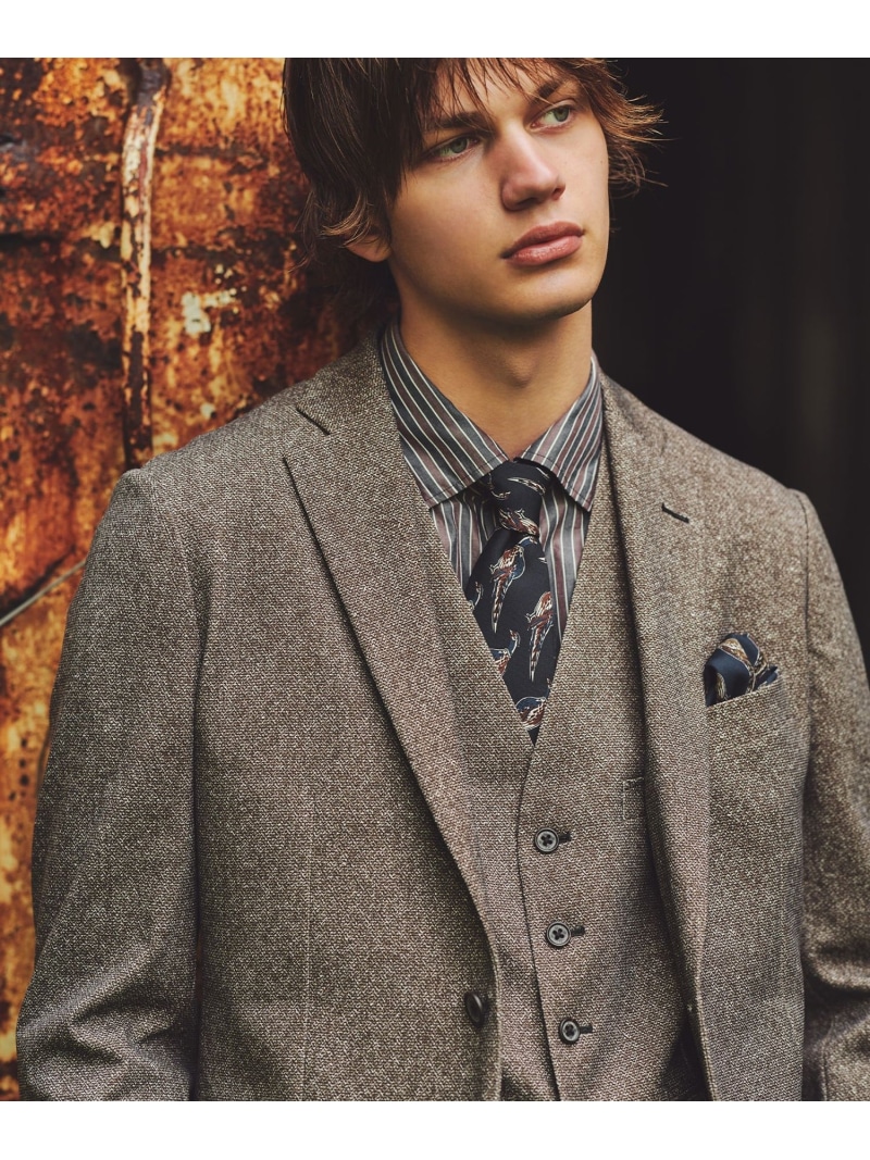 JOSEPH ABBOUD 【ストレッチ】エアロムリネ コンフォートジャージジャケット ジョセフアブード ジャケット・アウター テーラードジャケット・ブレザー ブラウン ネイビー グレー【送料無料】