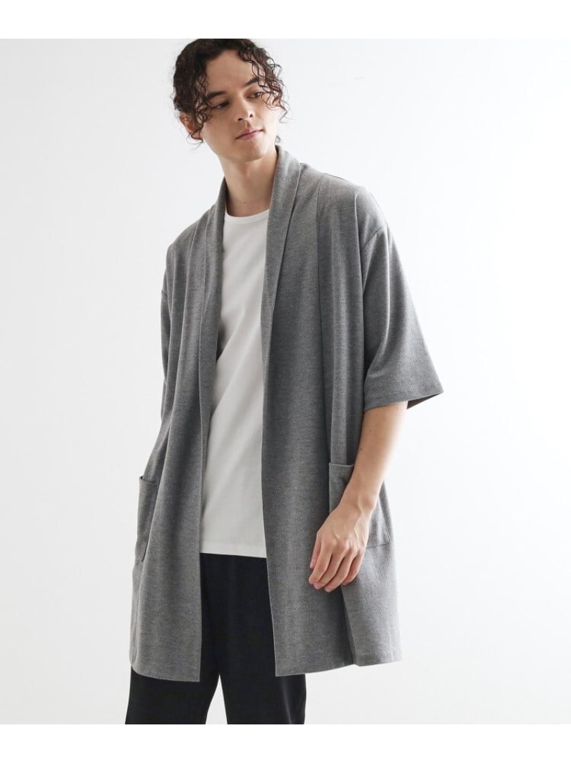 【SALE／20%OFF】tk.TAKEO KIKUCHI ショールロングコーディガン ティーケータケオキクチ トップス カーディガン ブラウン グレー ブラック【RBA_E】【送料無料】