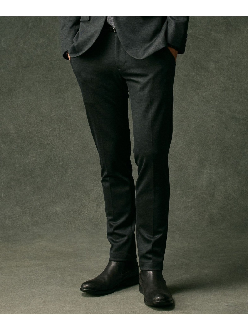 JOSEPH ABBOUD 【尾州産素材/ウールジャージー】T/Wモクロディ パンツ ジョセフアブード パンツ スラックス・ドレスパンツ グレー【送料無料】