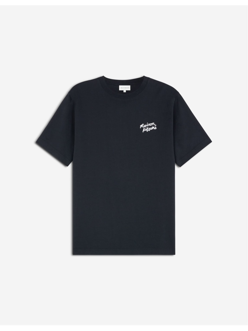 Maison Kitsune Maison Kitsune/(M)MAISON KITSUNE HANDWRITING COMFORT TEE-SHIRT メゾン キツネ トップス カットソー・Tシャツ ブラック ホワイト ネイビー【送料無料】