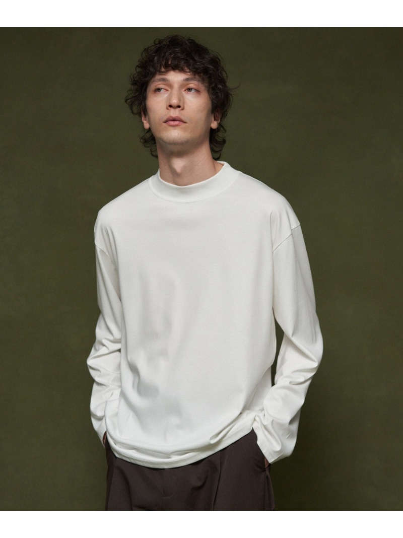 COLUMN COLUMN / ベーシック モックネックカットソー エストネーション トップス カットソー・Tシャツ パープル ホワイト ブラック ネイビー【送料無料】