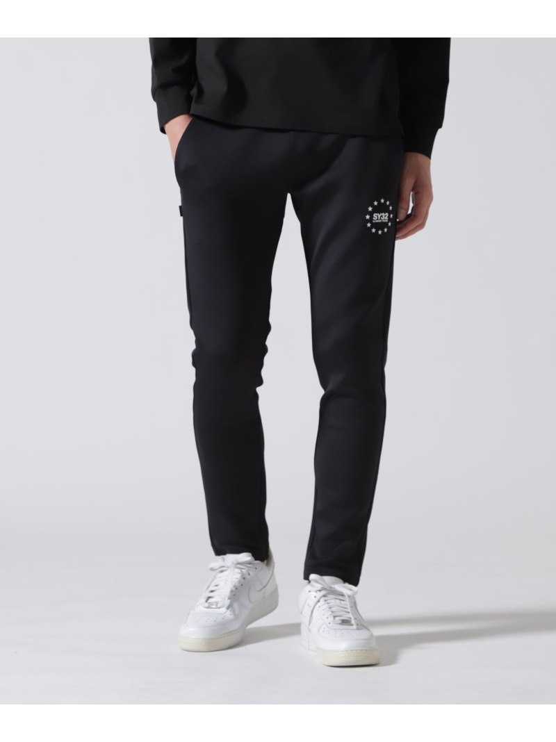 ROYAL FLASH SY32 by SWEET YEARS/エスワイサーティトゥ バイ スィートイヤーズ/DOUBLE KNIT GOTHIC LOGO PA ロイヤルフラッシュ パンツ その他のパンツ グレー ブラック【送料無料】