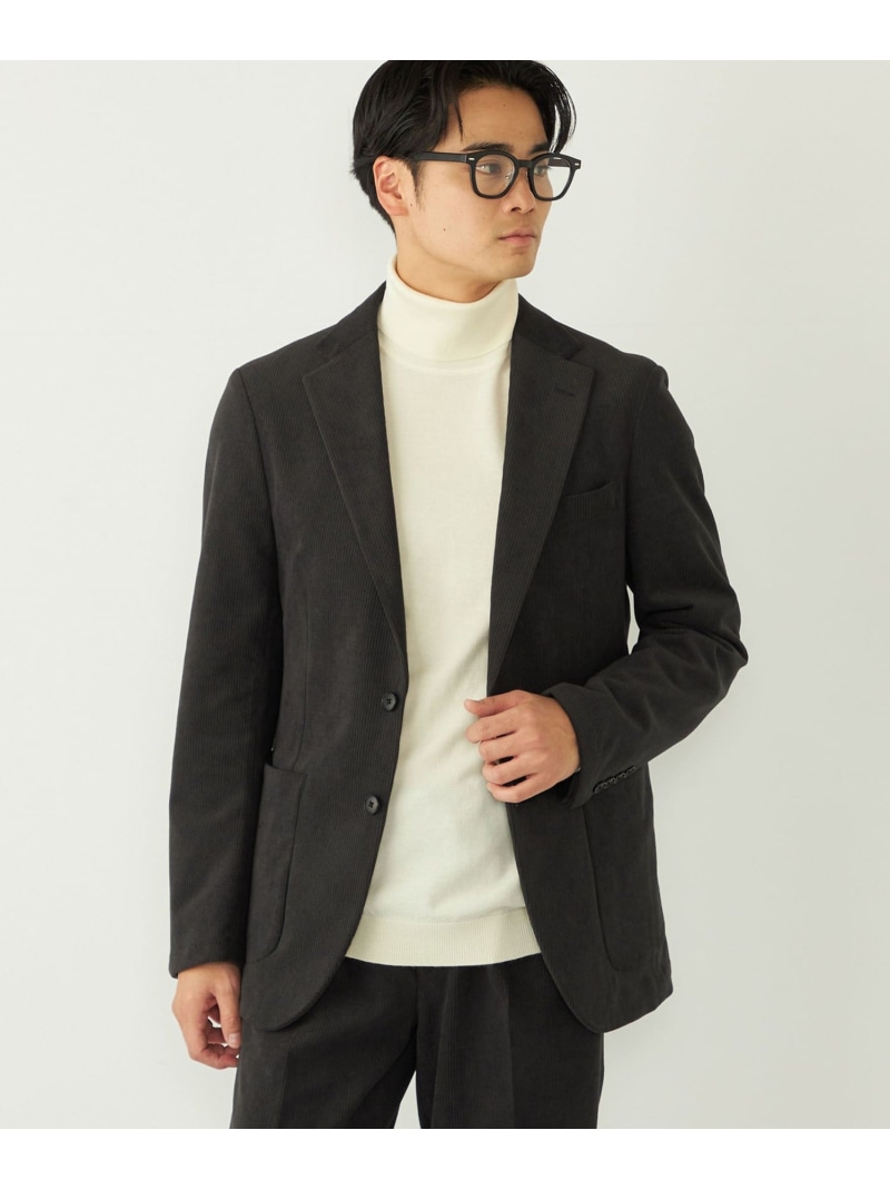 【SALE／20%OFF】SHIPS Colors SHIPS Colors:＜手洗い可能＞コーデュロイ ジャケット(セットアップ対応可能) シップス ジャケット・アウター テーラードジャケット・ブレザー ベージュ ネイビー【RBA_E】【送料無料】