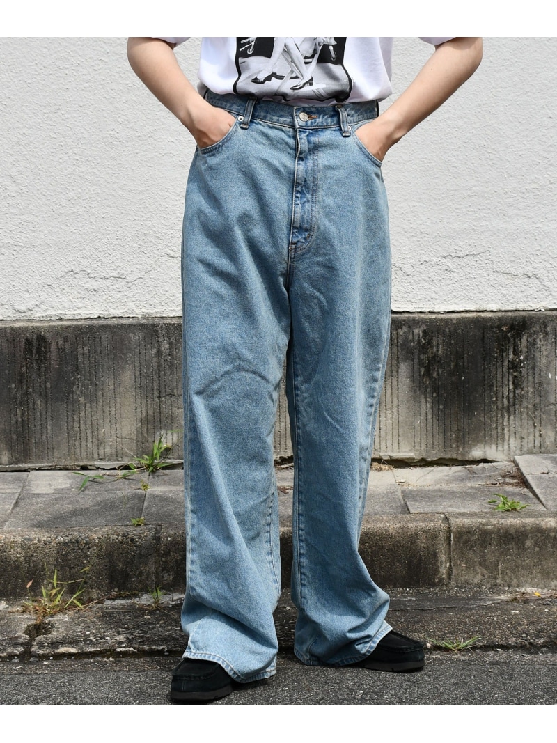 Johnbull Private labo 【DENIM DELIGHT DAYS】デニムバギージーンズ ジョンブルプライベートラボ パンツ ジーンズ・デニムパンツ ブラック ブルー【送料無料】