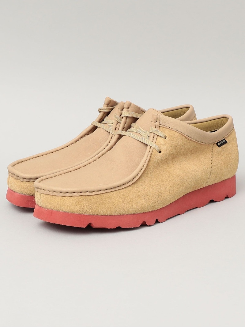 SHIPS MEN CLARKS: WALLABEE GORE-TEX シップス シューズ・靴 モカシン・デッキシューズ 黒いこと 赤銅色 パープル ベージュ【貨物輸送無料】