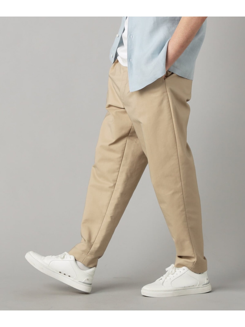 COMME CA MEN タックテーパード チノパンツ コムサメン パンツ チノパンツ ネイビー カーキグリーン ベージュ【送料無料】