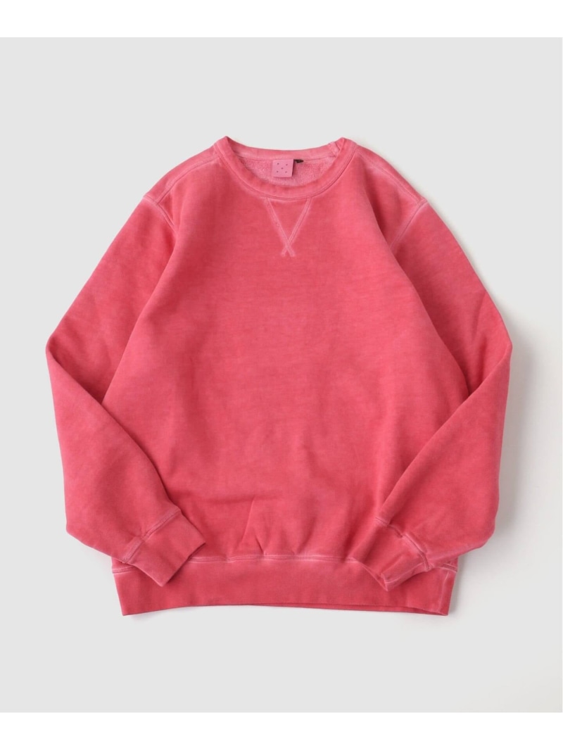 JOURNAL STANDARD POP TRADING COMPANY / ポップトレーディングカンパニー stencil logo crewneck sweat 逐次刊行物 判定基準 トップス スウェット・トレーナー 赤いこと【貨物輸送無料】