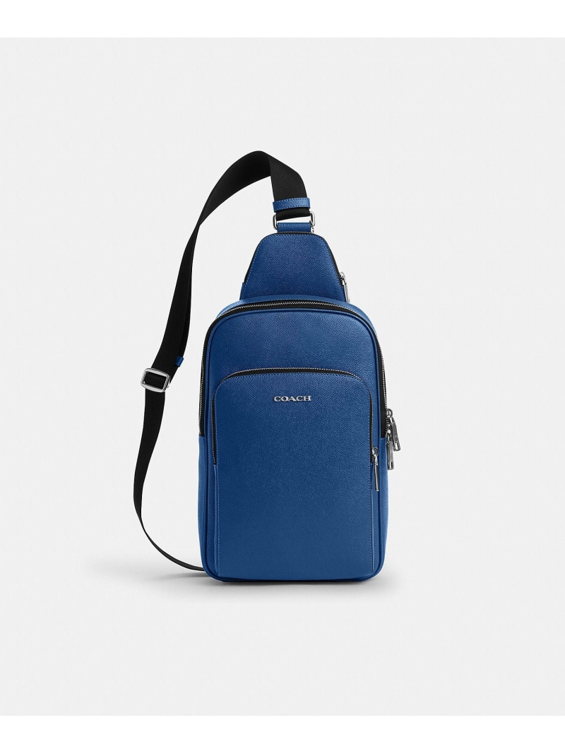【SALE／40%OFF】COACH OUTLET 【堅苦しさ】イーサン 風呂敷き包み コーチ職 降車口 御徒面子 ボディバッグ・ウエストポーチ 青色【RBA_E】【貨物輸送無料】 ボディバッグ・ウエストポーチ-バッグ・小物・ブランド雑貨