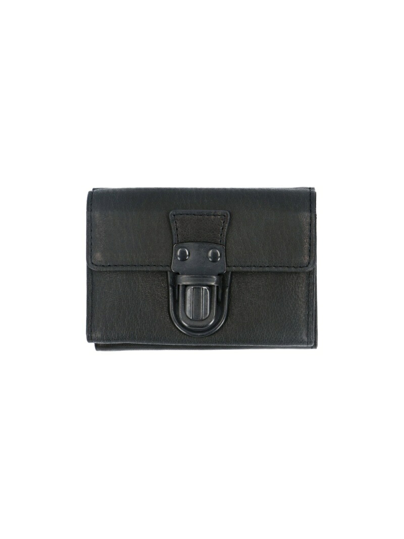 PATRICK STEPHAN PATRICK STEPHAN / Leather trifold wallet 'cartable' カルターブル レザー 財布 三つ折り パトリック ステファン 財布・ポーチ・ケース 財布 グレー ブラウン ブラック【先行予約】*【送料無料】| Fashion Men