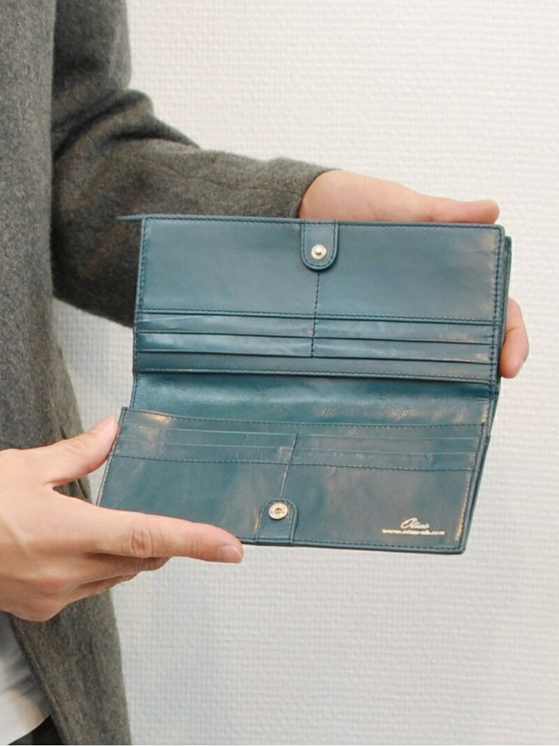 Otias (M)Otias オティアス / オイルカウレザーL字ファスナー長財布 アンビリオン 財布・ポーチ・ケース 財布 ブラック オレンジ ネイビー ブルー【送料無料】
