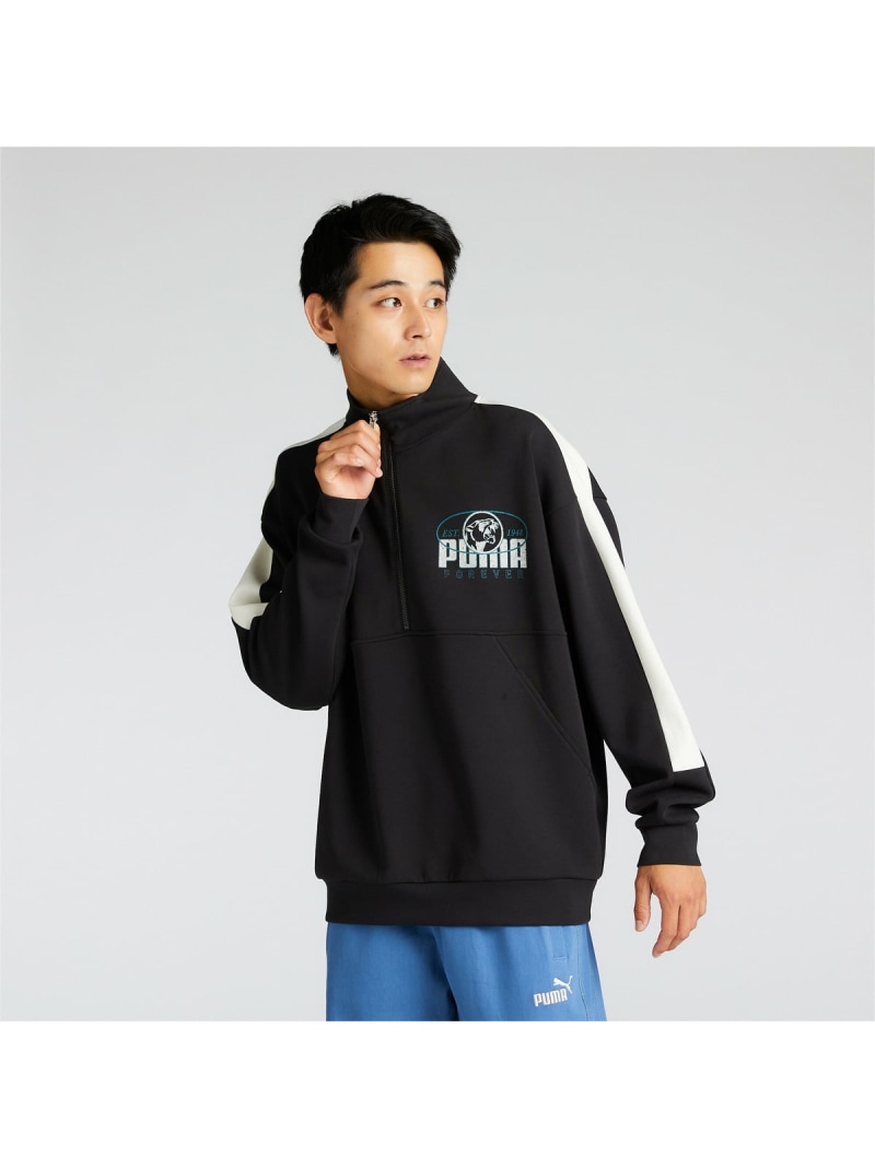 PUMA 平成/00sデザイン タイト ベロア ジップアップパーカー PUMA 平成/00sデザイン タイト ベロア ジップアップパーカー