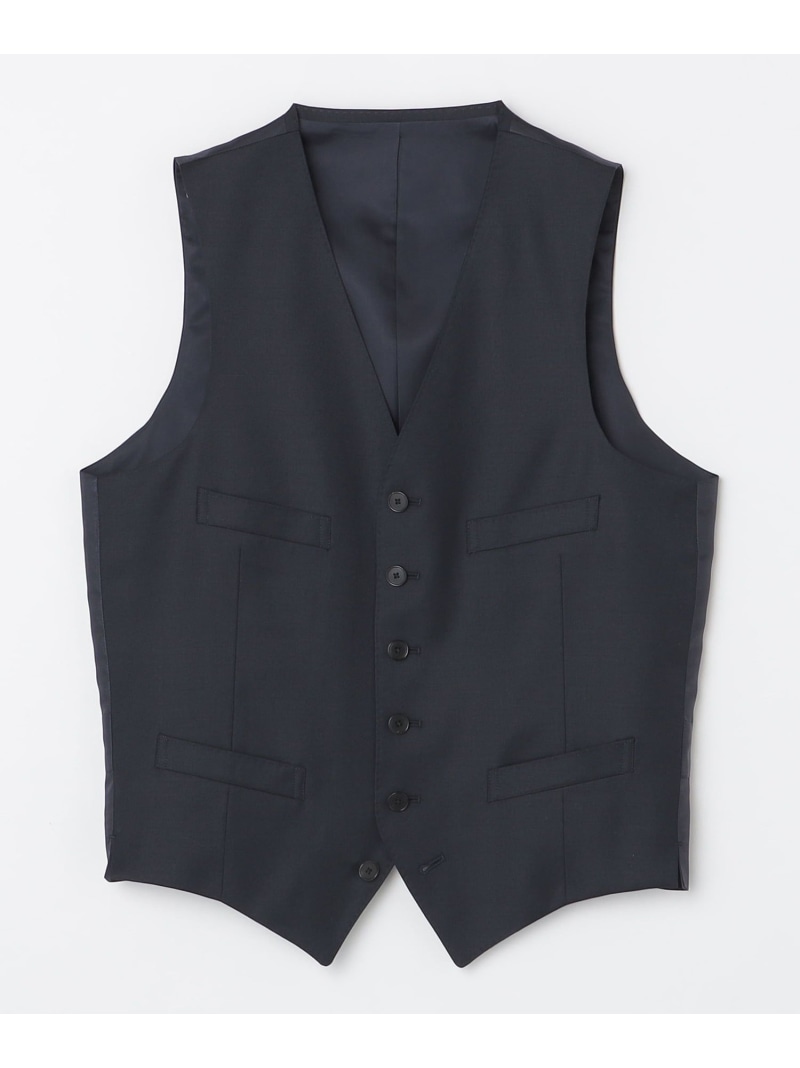SHIPS SHIPS: ラグジュアリー ドーメル 無地 ジレ ベスト シップス トップス ベスト・ジレ ネイビー グレー【送料無料】｜ Fashion Men