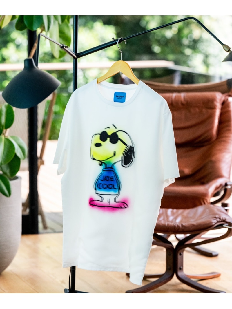 B\u00272nd TRIPPY ART(トリッピーアート)SNOOPY JOE COOL TEE ビーセカンド トップス カットソー・プルオーバー 白いこと【貨物輸送無料】
