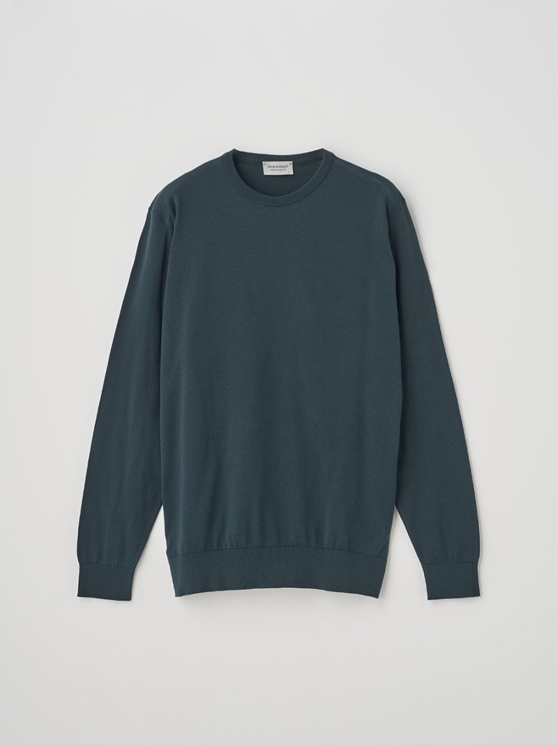 【SALE／20%OFF】JOHN SMEDLEY 労働者の一団のど頚長袖コットンニットプルオーバー ｜ DAVID ｜ 30G MODERN FIT ジョンスメドレー トップス 編み物【RBA_E】【貨物輸送無料】