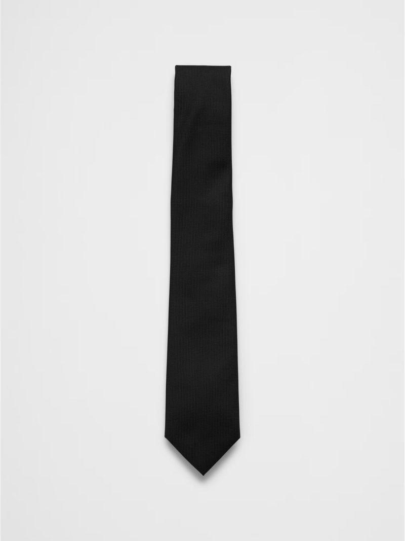 BANANA REPUBLIC FACTORY STORE (M)BANANA REPUBLIC FACTORY STORE スーパーマイクロスクエア テクスチャード ネクタイ バナナ・リパブリック ファクトリーストアー スーツ・フォーマル ネクタイ・蝶ネクタイ ブラック【送料無料】