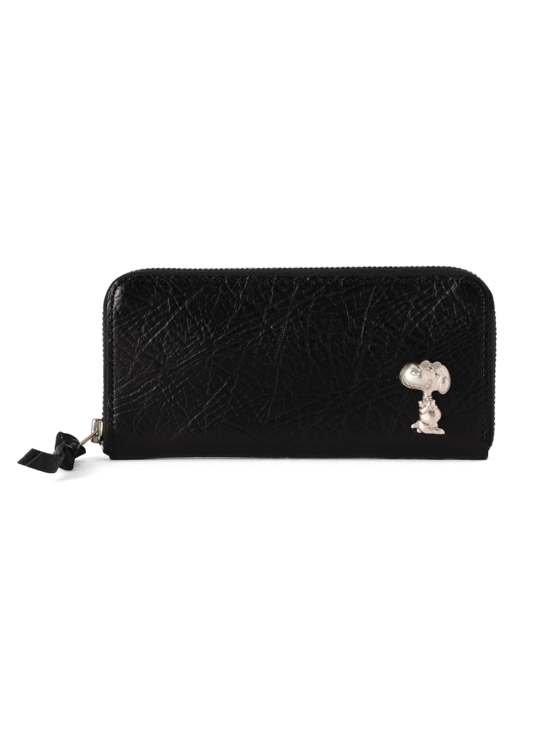 ROYAL FLASH SNOOPY/スヌーピー/メタルラウンド財布/本革 ロイヤルフラッシュ ファッション雑貨 その他のファッション雑貨 ブラック【送料無料】｜ Fashion Men