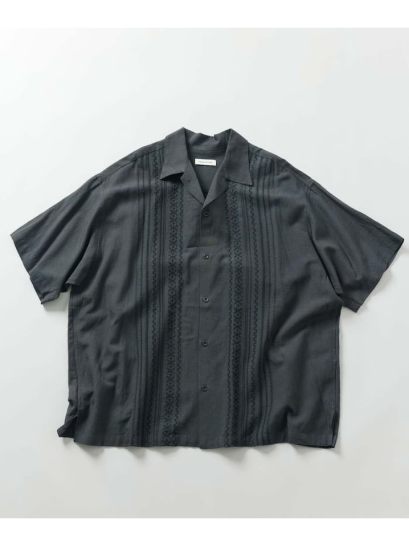 AVIREX 限定 アヴィレックス ３D DOT SHIRT 半袖シャツ ブラック 直営店限定》3D DOT SHIRT / 半袖シャツ / AVIREX