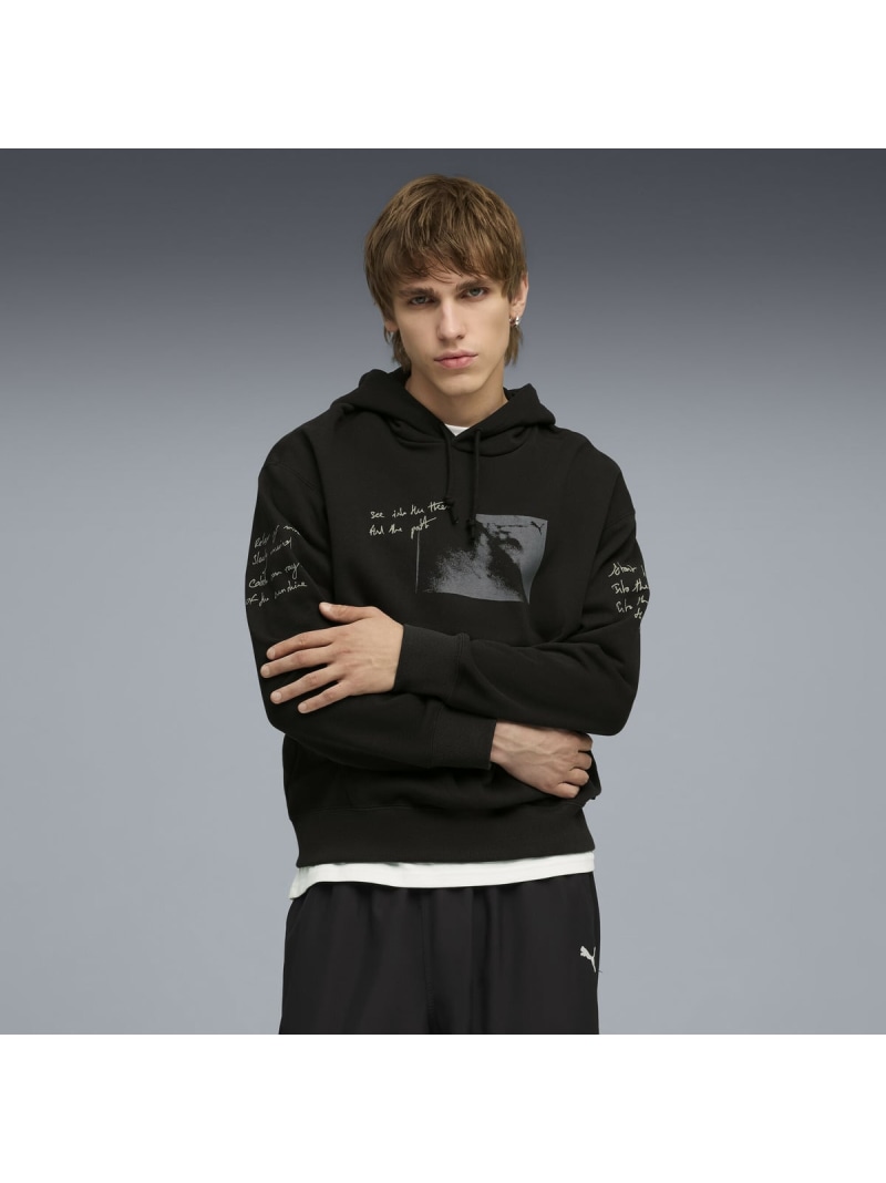 【SALE/30%OFF】PUMA メンズ グラフィック フォレスト フーディ GRAPHIC Hoodie プーマ トップス スウェット・トレーナー ブラック【RBA_E】【送料無料】| Fashion Men