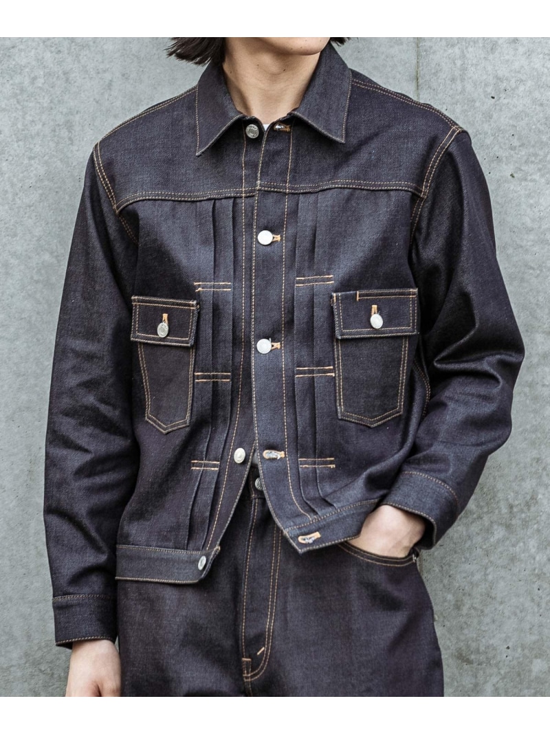 URBAN RESEARCH SHIOTA スーピマDENIM JACKET#BEN アーバンリサーチ ジャケット・アウター デニムジャケット ブルー【送料無料】| Fashion Men