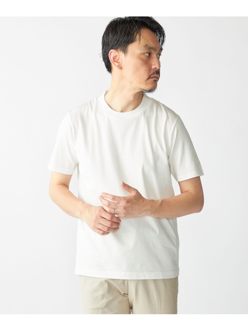 SHIPS MEN SHIPS: プラチナム フェイス コットン ショートスリーブ Tシャツ シップス トップス カットソー・Tシャツ ホワイト ベージュ ブラック【送料無料】